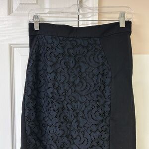 LOFT Lace Front Pencil Skirt